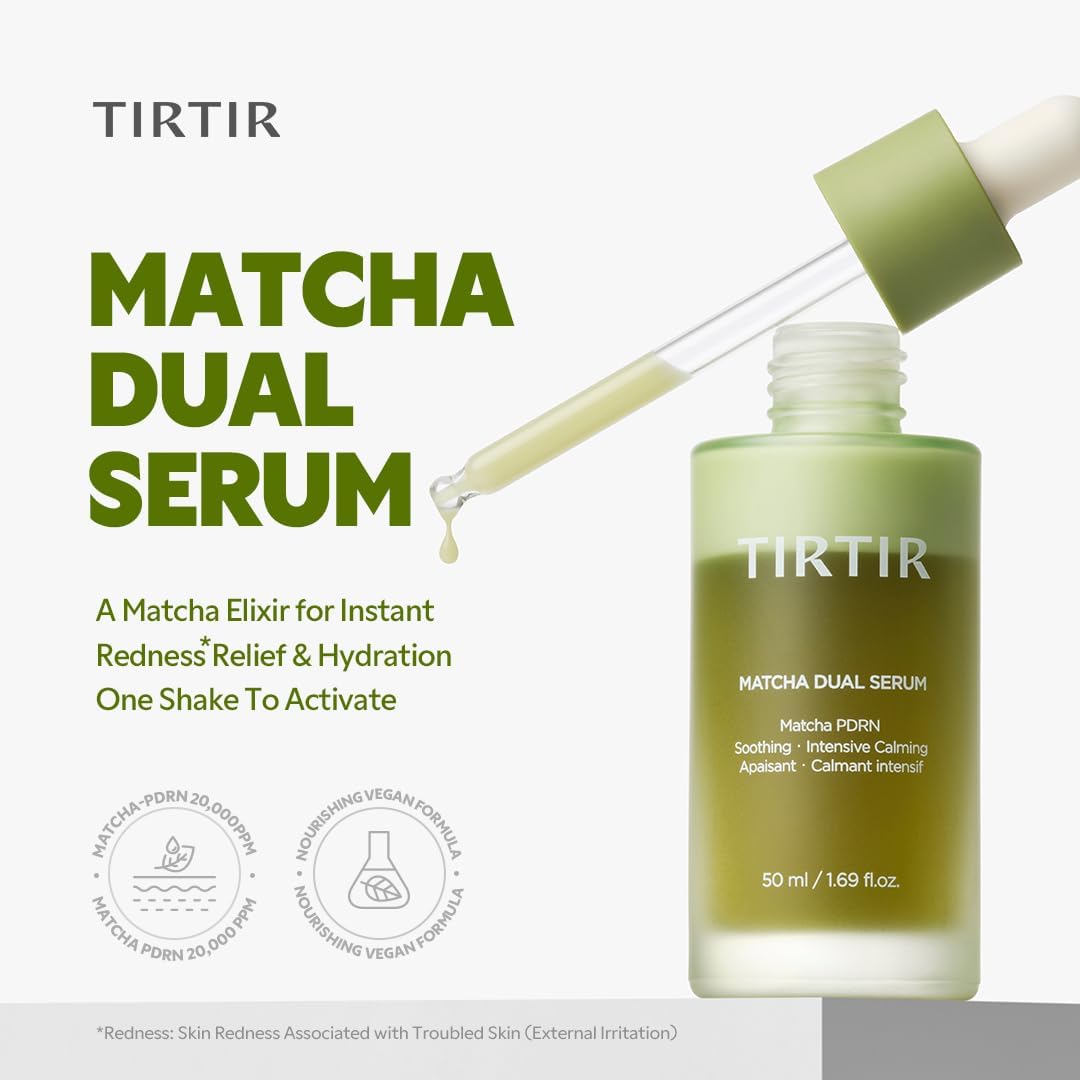 TIRTIR Matcha PDRN Toner 5.07 Fl Oz + Matcha Dual PDRN Serum 1.69 Fl Oz + Matcha PDRN Calming Cream 1.69 Fl Oz
