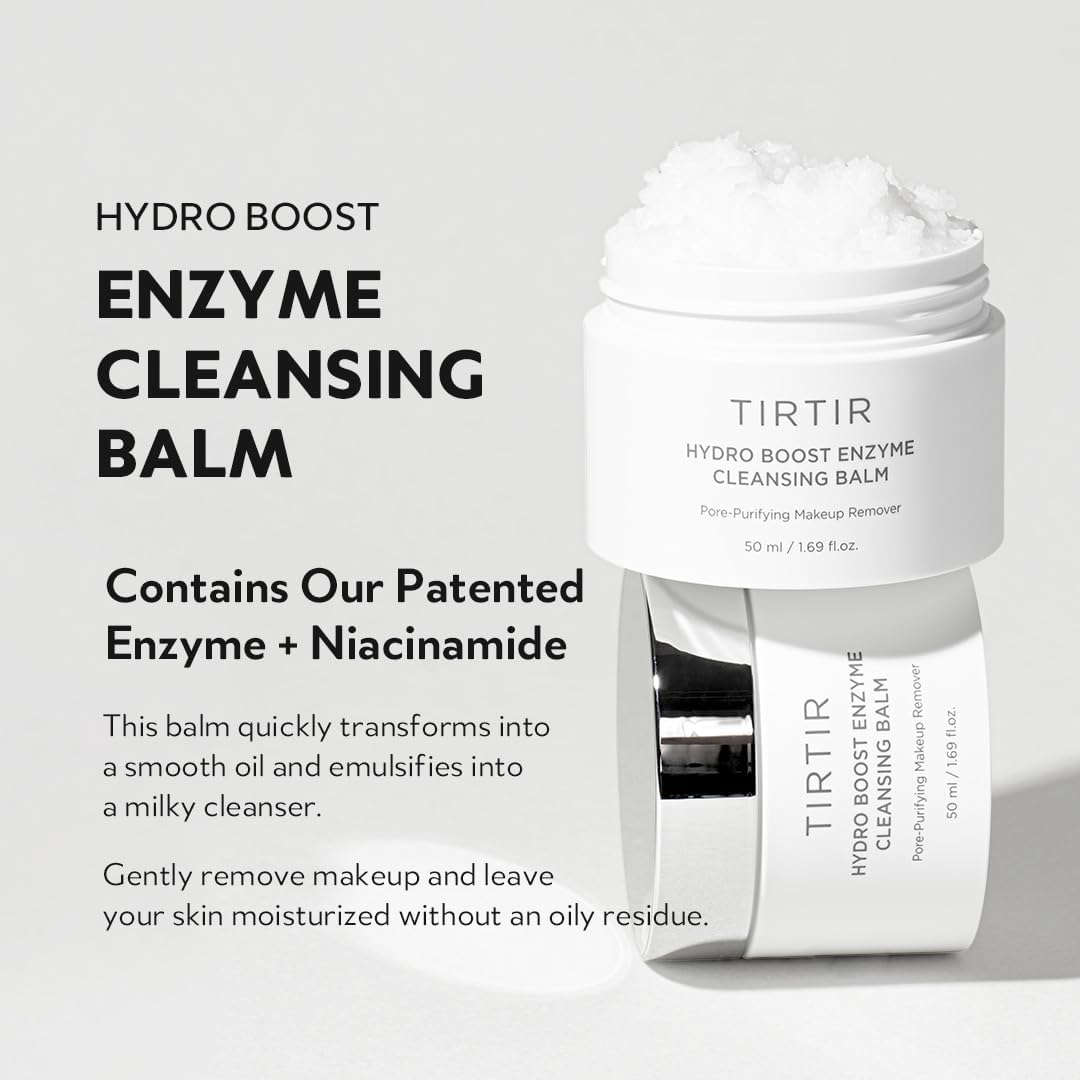 TIRTIR End-of-Day Routine - Milk Skin Toner + Hydro Enzyme Cleansing Balm