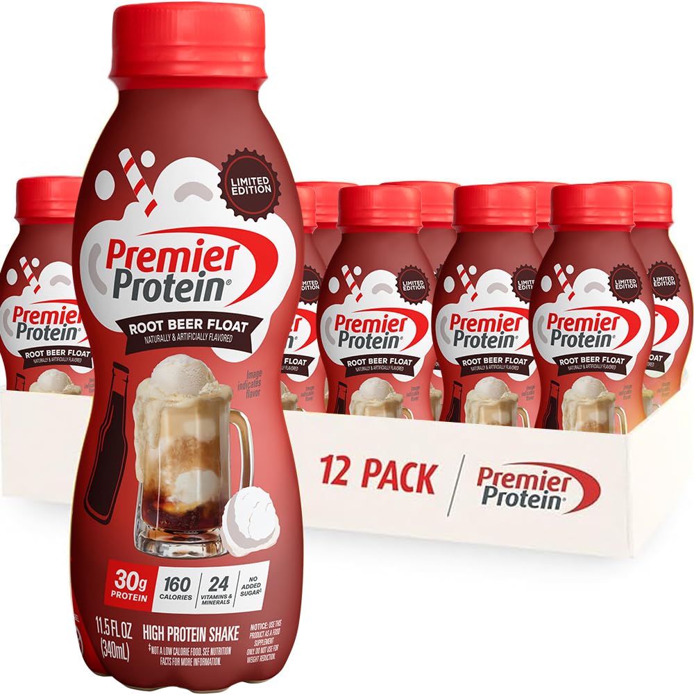 Premier Protein Shake, Chocolate, 30g High Protein, 12 Pack | 160 Calories, 24 Vitamins & Minerals, No Added Sugar, Supports Muscle Health, Gluten-Free, 11.5 oz